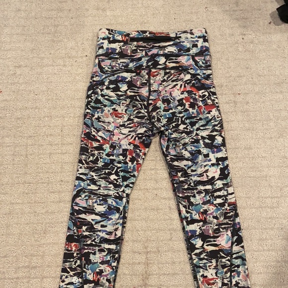 lululemon x soulcycle patterned fast & free leggings - Picture 4 of 4